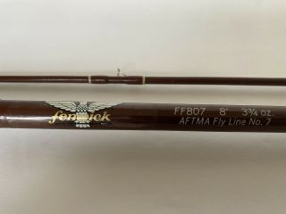 Vintage Fenwick Fly Rod - Aftma Fly Line 7 - Ff807 - 8’ 3 3/4 Oz - Rare Find