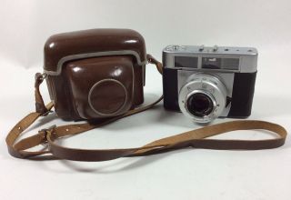 Vintage Zeiss Ikon Symbolica 35 Mm Carl Zeiss Tessar Lens 2.  8 50mm With Case