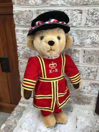 Merrythought Royal Guard Teddy Bear Queen Elizabeth Ii Harrods Beefeater England