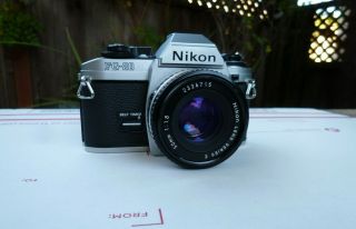 Nikon Fg - 20 Camera With 50mm Lens