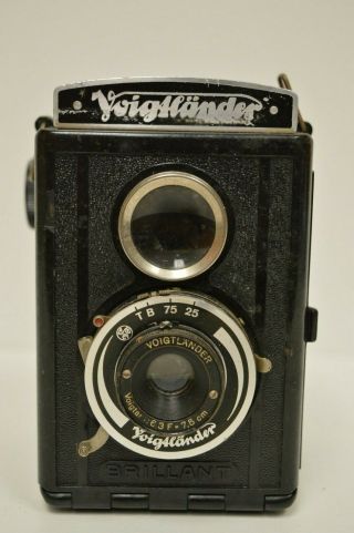 Vintage Voigtlander Camera Brillant Voigtar 1:6,  3 F 7,  5cm