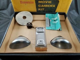 Kodak Brownie 8mm Movie Camera Kit 2.  7 With Light Instructions 3
