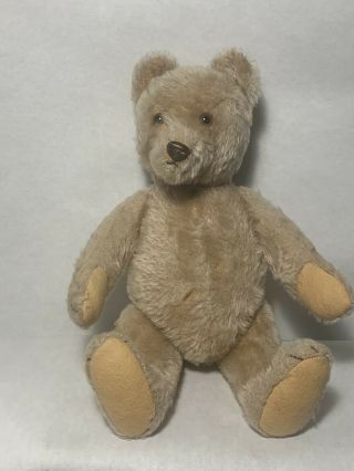 13 " Antique Vintage Fully Jointed Mohair Steiff Teddy Bear With Squeaker