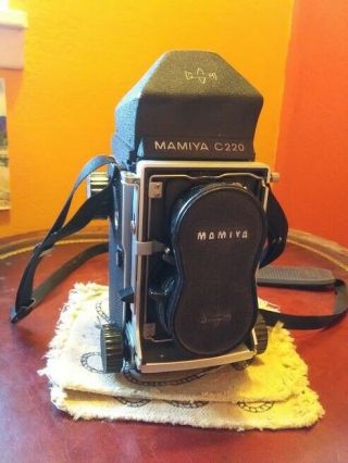 Mamiya C220 Professional Tlr Film Camera W/ Sekor 80mm 1:2:8