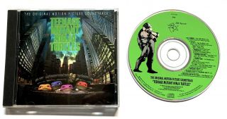 Vintage Teenage Mutant Ninja Turtles Tmnt Cd Movie Soundtrack 1990
