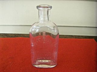 Vintage Thomas Edison Glass Battery Oil Bottle