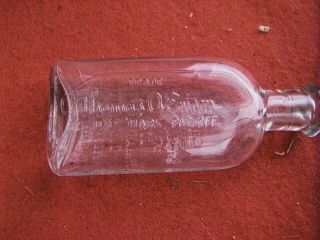 Vintage Thomas Edison Glass Battery Oil Bottle 2