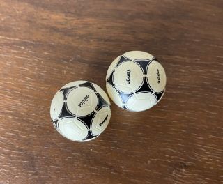 Subbuteo Table Soccer Adidas Tango Balls - Very Rare Vintage Subbuteo Game Piece