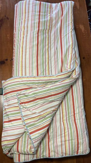 Vintage Ralph Lauren Harbor View Preppy Full/queen Comforter Multi - Color Striped