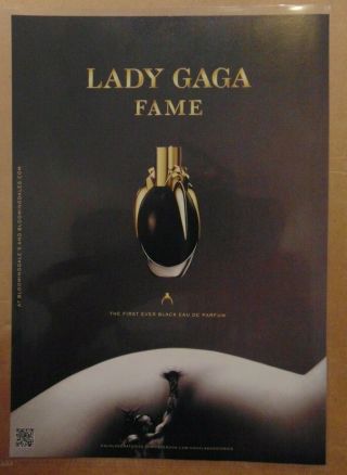 Actress Singer Lady Gaga Fame Perfume Fragrance Print Ad Advertising
