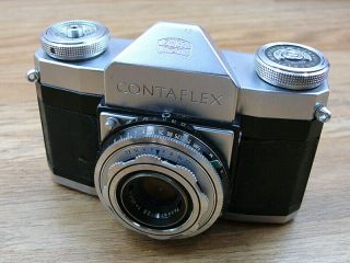 Zeiss Ikon Contaflex With 45mm F:2.  8 Tessar Lens.  Sn 1372856