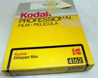 Outdated 4x5 Kodak Ektapan Film – 4162 25 Sheet Film Expired 1987