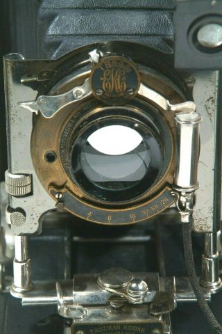Vintage Kodak No.  3a Folding Pocket Camera Model C With Case Lens