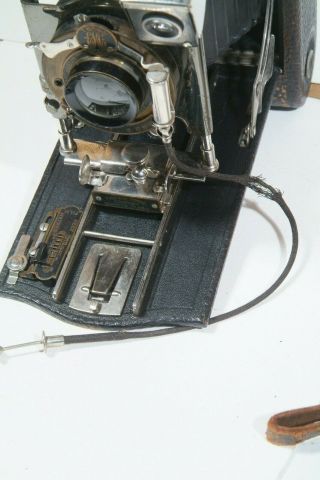 Vintage Kodak No.  3A Folding Pocket camera Model C with Case Lens 3