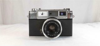 Vintage Yashica J 35mm Camera With Yashinon 4.  5cm 1:2.  8 Lens Made In Japan
