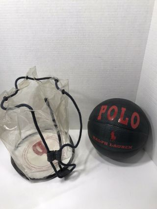 Vintage 90’s Polo Ralph Lauren Plaid Basketball With Carry Bag