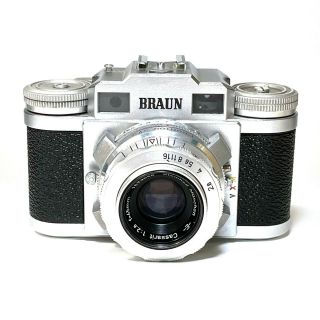 :braun Paxette Ii 35mm Film Rangefinder Camera W/ Steinheil 45mm F2.  8 Lens