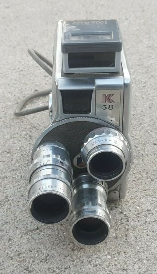 Vtg Keystone Olympic K38 8mm Movie Camera - Made In Usa - Antique Estate Find
