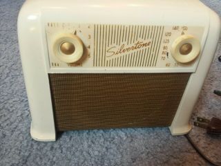 Vintage 1948 Silvertone Model 8000 Bakelite 4 Tube Radio Sears 132838