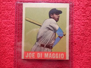 Mlb Vintage Joe Dimaggio - 1948 - 49 Leaf Card 1 (poor)