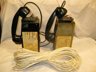 2 Vintage Wwii Military Field Phones Ee - 8 