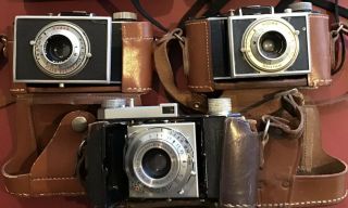 Kodak: Retinette Type 012,  Bantam 4.  5,  Flash Bantam 4.  5,  Signet 30,  Pony C