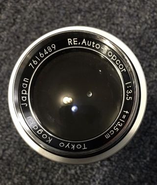 Auto - Topcor 1:3.  5 F=13.  5cm Tokyo Kogaku Lens With Leather Case