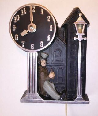 1950’s Vintage Mastercrafters Animated Clock,  Happy Time Model 911 (repair)