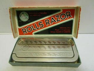 1927 Rolls Razor Imperial No.  2 Razor Sharpener W/box & Papers