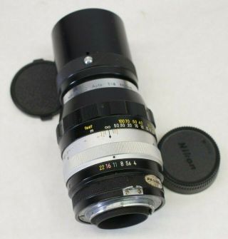 Vintage Nikon Nippon Kogaku Nikkor - Q 1:4 F=20cm Camera Lens - Japan