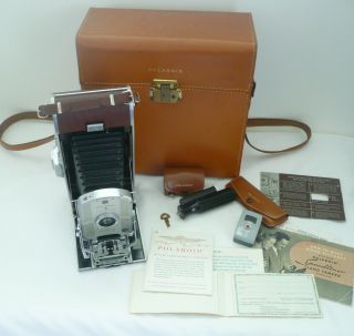 Vintage Polaroid Land Camera 95b W/instr. ,  Case,  Lens Kit,  Filter Kit,  Meter,