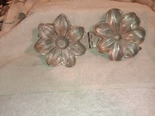 Vintage Antique Metal Ice Cream Chocolate Candy Flower Mold