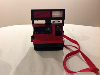 Polaroid Cool Cam Red 600 Instant Film Camera With Strap - &