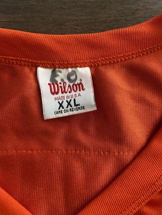 Wilson Mens Orange Vintage John Elway Denver Broncos 7 Jersey Size XXL 3