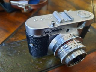 Voigtlander Vito B 35mm Compact Camera W/ Pronto Color Skopar 1:3.  5/50 Lens
