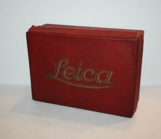 Vintage Ernst Leitz Wetzler Leica Camera Film Box W/ 15 Paper Canisters