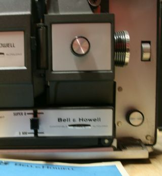 Vintage Bell & Howell Autoload 8 8mm Film Projector Model 456A 2