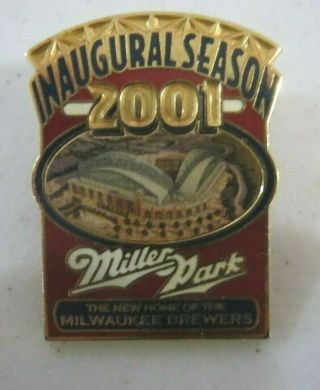 Vintage Pin - Milwaukee Brewers Miller Park Inaugural Season Mlb Baseball