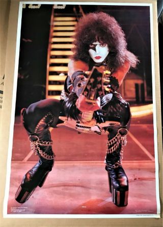 Kiss Paul Stanley Vintage Poster 1977 (iron Maiden,  Metallica,  Ozzy,  Slayer)
