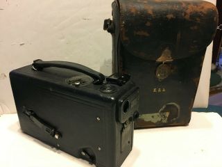 Cine Kodak Model B 16mm Movie Camera With Leather Case 1920 