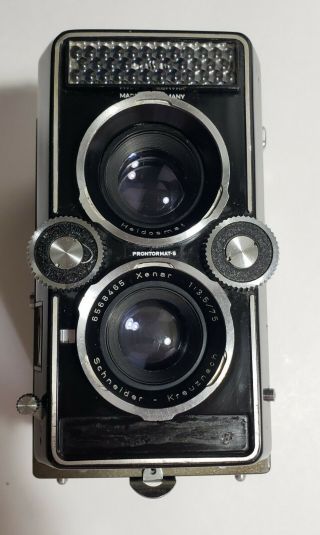 Rollei Magic Franke&heidecke Tlr Schneider - Kreuznach 75mm F3.  5 Lens