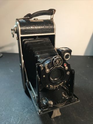 Welta Perle Folding Camera With Lens Germany 1930s