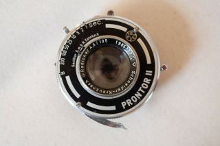 Schneider - Kreuznach Radionar 105mm F/4.  5 Lens In Prontor Ii Shutter