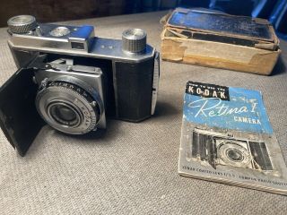 • Kodak Retina I Type 010 35mm Film Camera W/ F3.  5 Lens Instruction Orginal Box
