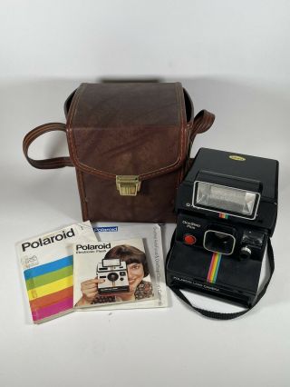 Polaroid One Step Plus Land Camera With Q - Light Attachment Case -