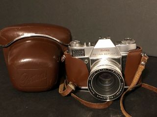 Kodak Retina Reflex S Camera,  Case Schneider F 1:9 50mm Lens In Case