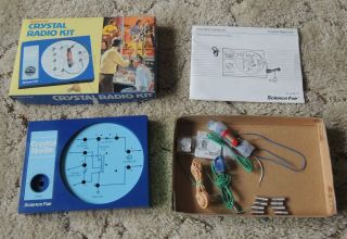 Science Fair Crystal Radio Kit 28 - 177 Vintage 1994 With Instructions