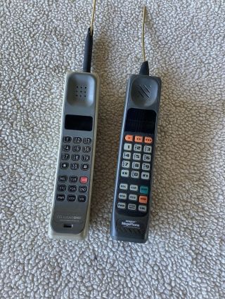 2 Vintage Motorola Brick Phones