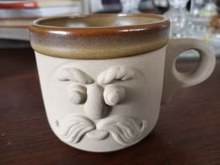 Mustache Mug Vintage Fitz & Floyd Pottery 12 Oz Man 