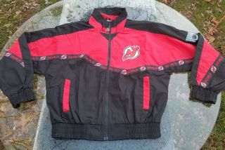 Vintage Jersey Devils Jacket Pro Player Starter Logo Nj Rare Size L